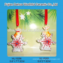 Monkey series christmas hanging ornament with snowflake design